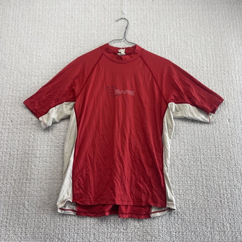 Bare Sunguard Short Sleeve Compression Shirt Red Swimming / Surfing Sz M Canada